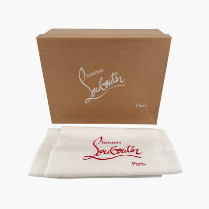 Christian Louboutin Sharkina White Red Mesh Sneakers – Size 39