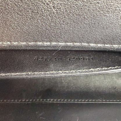 Gucci Bamboo Night Black Leather Chain Clutch