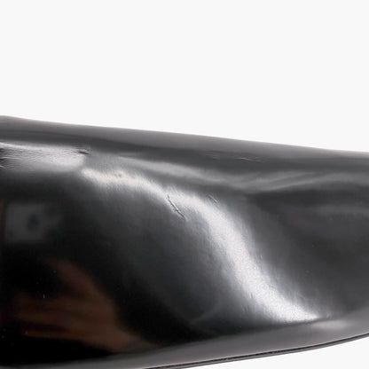 Gucci Bamboo Night Black Leather Chain Clutch