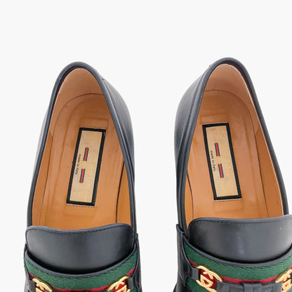 Gucci Paride Tassel Loafer in Black Size 40.5