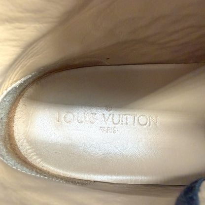 Louis Vuitton Punchy LV High Top Sneakers Gold Size 37.5