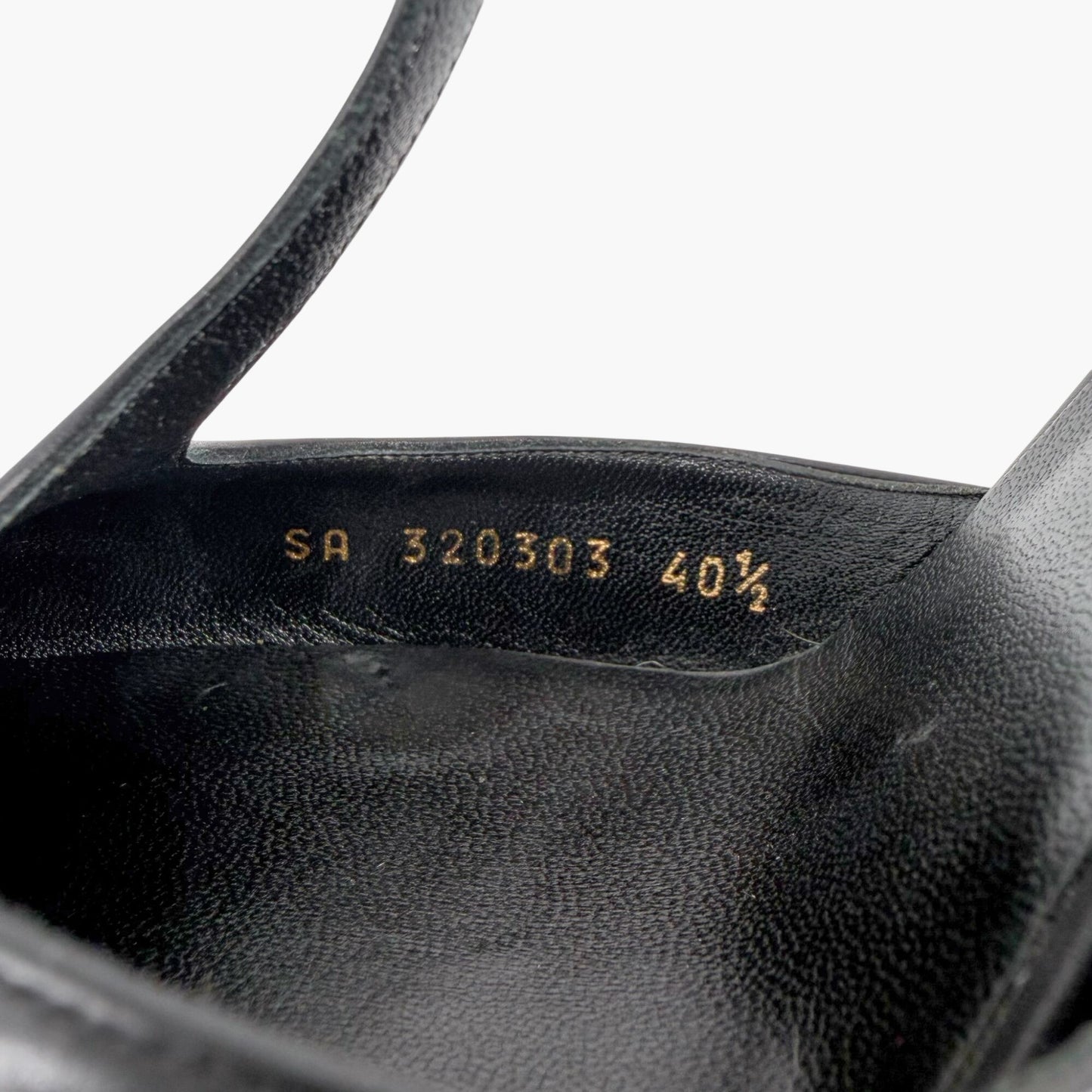Saint Laurent Janis T Strap Platform Pumps Black Size 40.5