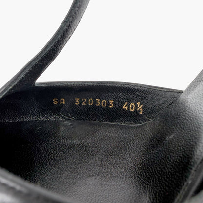 Saint Laurent Janis T Strap Platform Pumps Black Size 40.5