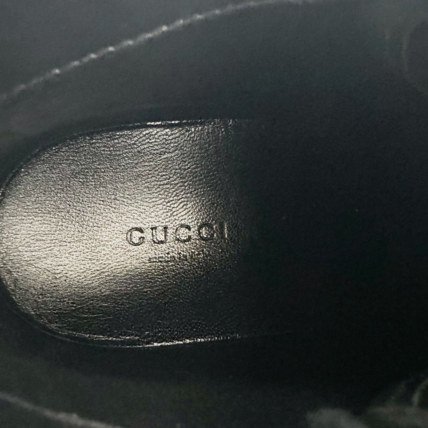 Gucci Mid Top GG Sneakers in Black Microguccissima Monogram Leather Size 38