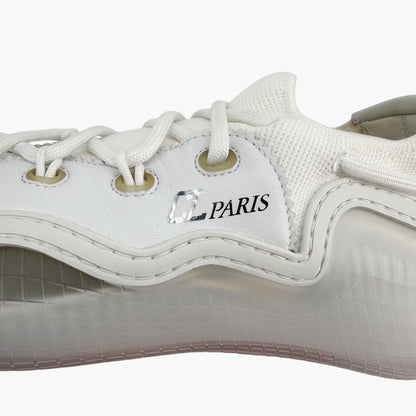 Christian Louboutin Arpoador Donna White Leather Sneakers Size 39.5