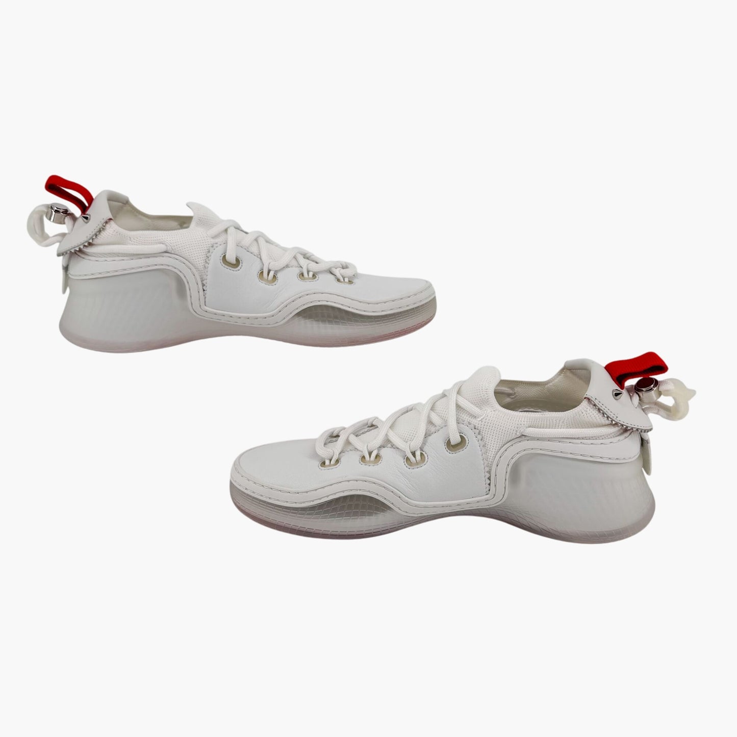 Christian Louboutin Arpoador Donna White Leather Sneakers Size 39.5