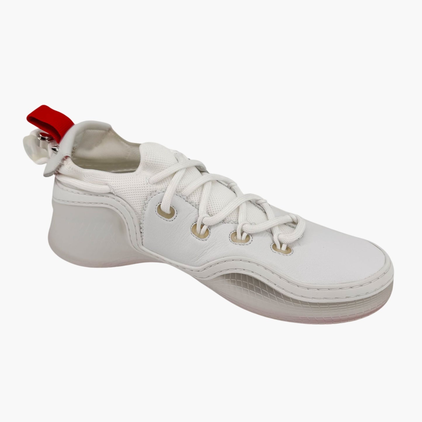 Christian Louboutin Arpoador Donna White Leather Sneakers Size 39.5