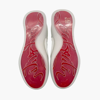 Christian Louboutin Arpoador Donna White Leather Sneakers Size 39.5