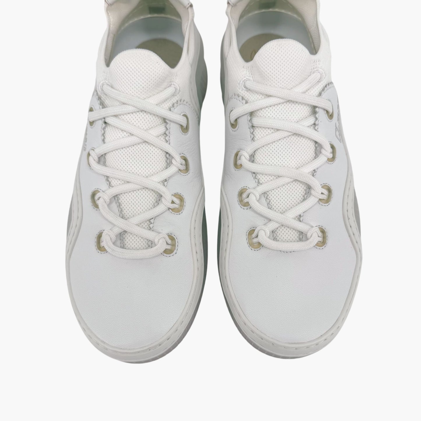 Christian Louboutin Arpoador Donna White Leather Sneakers Size 39.5