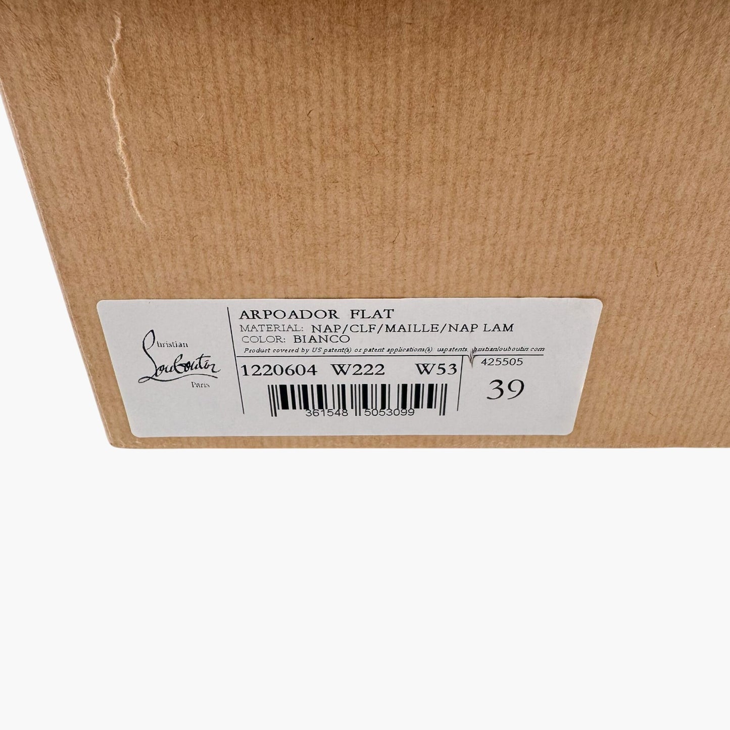 Christian Louboutin Arpoador Sneakers White Leather Mesh – Size 39