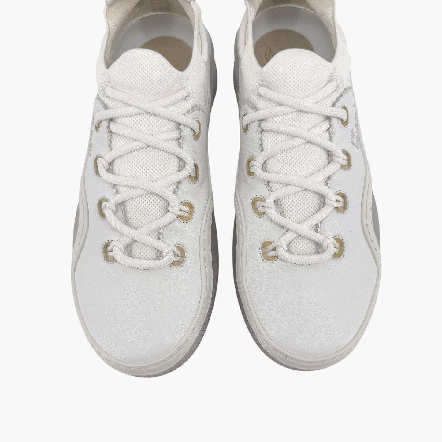 Christian Louboutin Arpoador Sneakers White Leather Mesh – Size 39