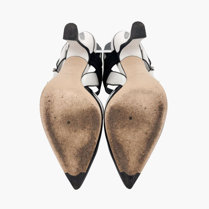 Fendi x Joshua Vides Colibri Pumps in White Leather – Size 39
