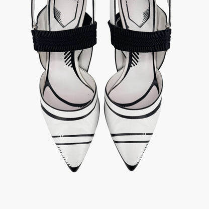 Fendi x Joshua Vides Colibri Pumps in White Leather – Size 39
