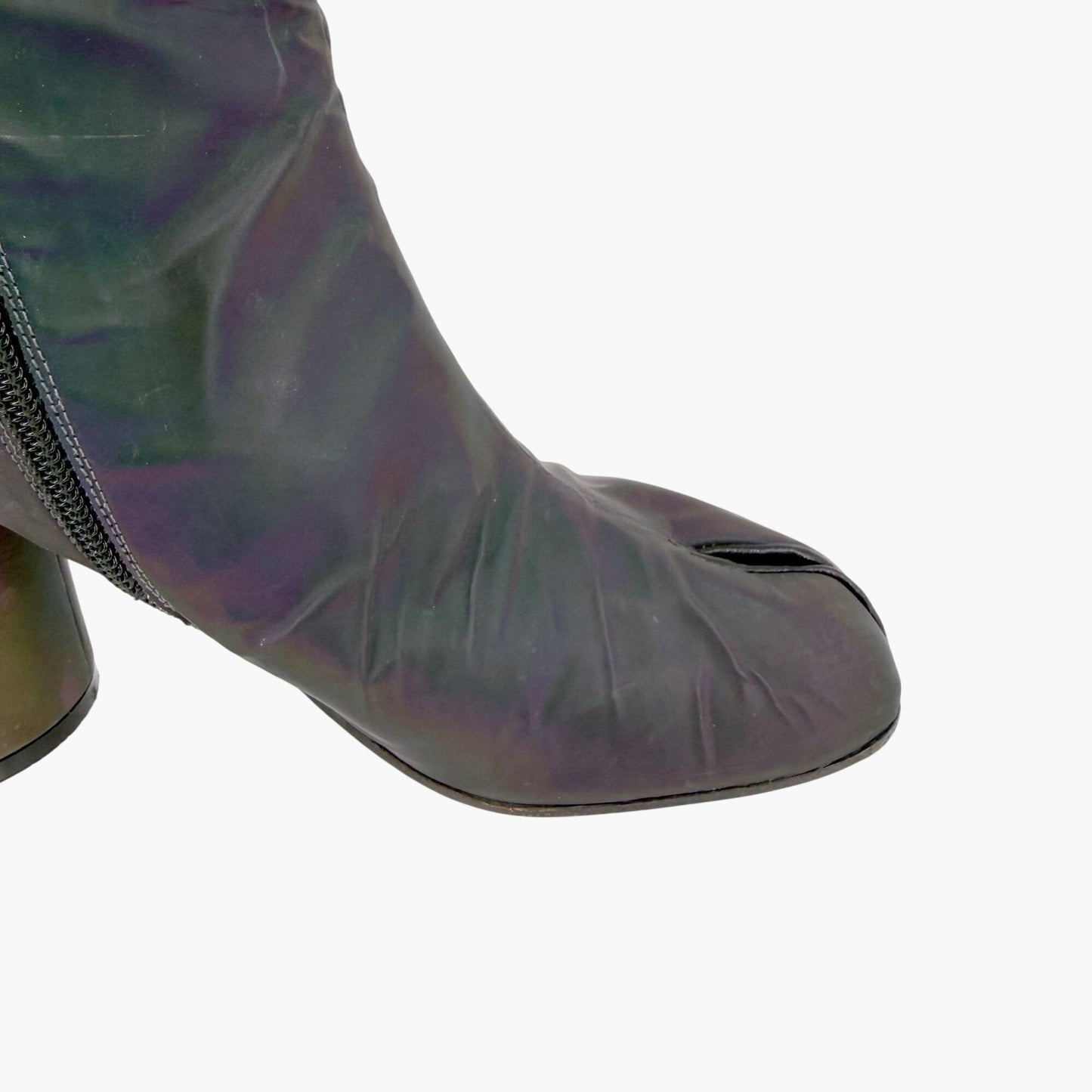 Maison Margiela Tabi Iridescent Ankle Boots Size 40