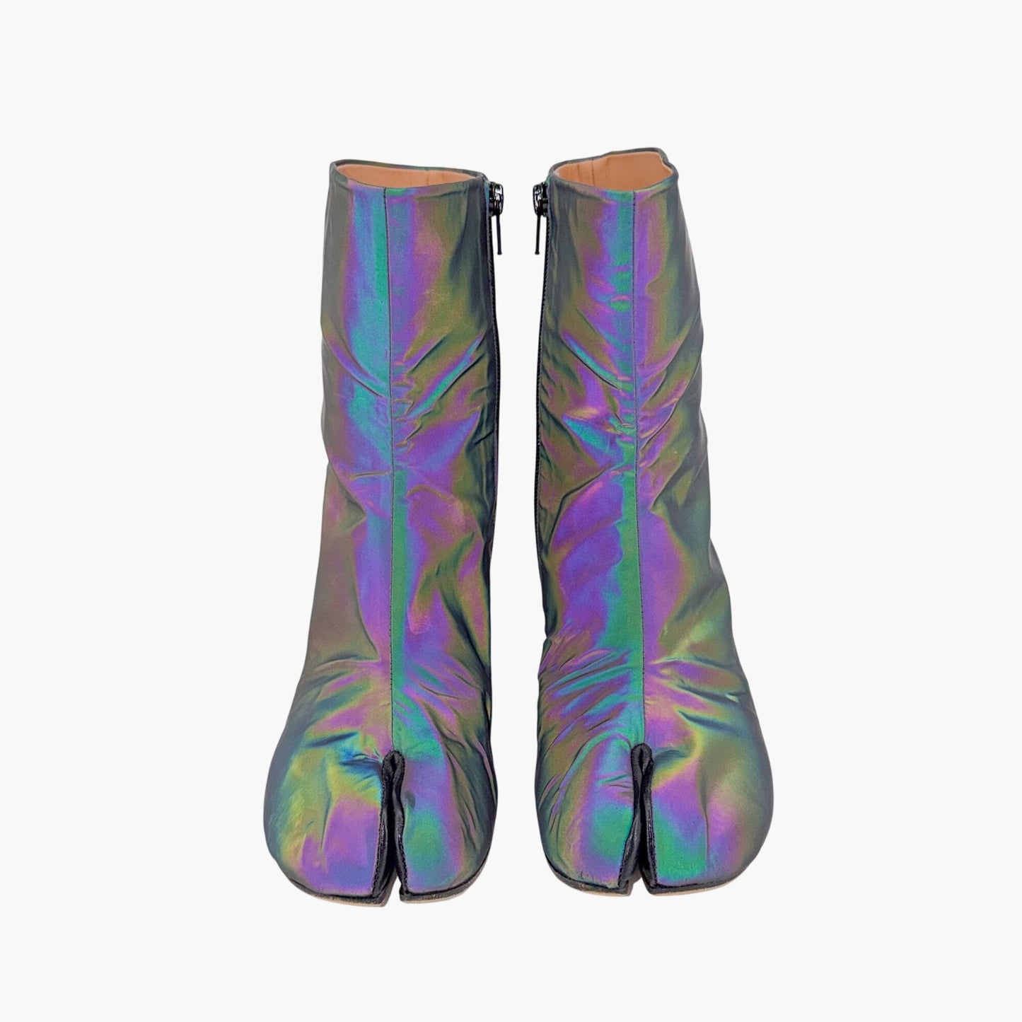 Maison Margiela Tabi Iridescent Ankle Boots Size 40