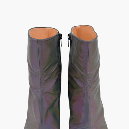 Maison Margiela Tabi Iridescent Ankle Boots Size 40