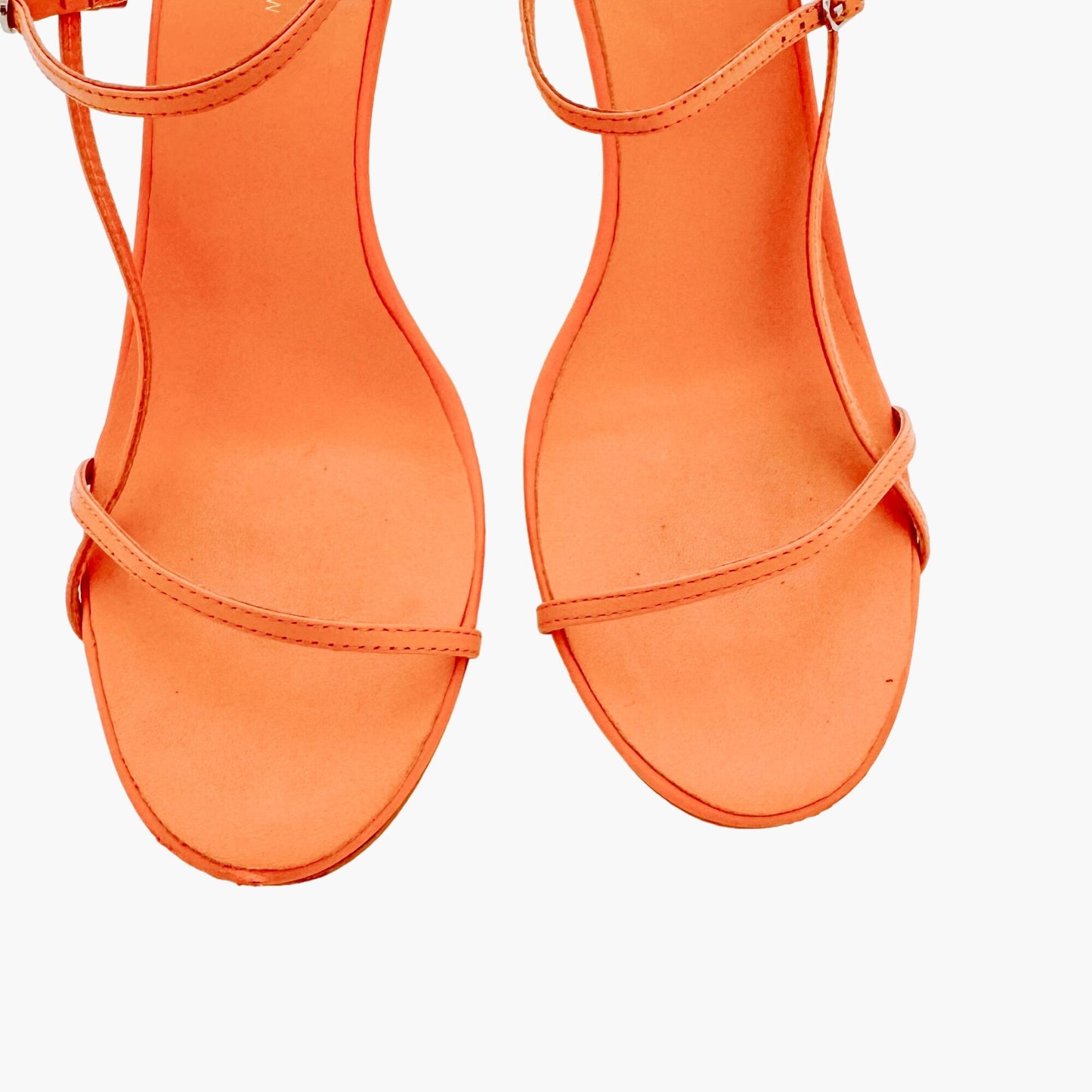 The Row Bare Sandal in Orange Leather Size 37