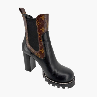 Louis Vuitton Star Trail Chelsea Leather Ankle Boots Size 40