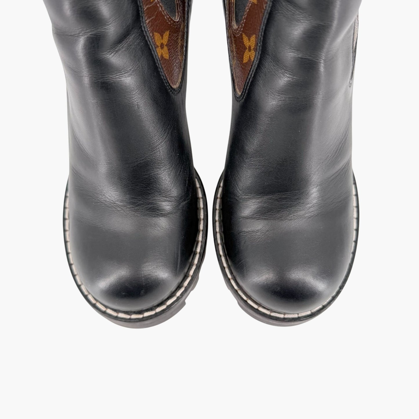 Louis Vuitton Star Trail Chelsea Leather Ankle Boots Size 40