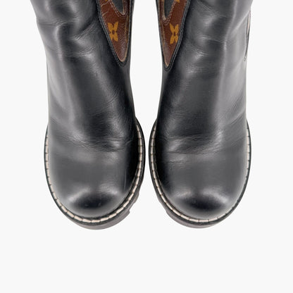 Louis Vuitton Star Trail Chelsea Leather Ankle Boots Size 40