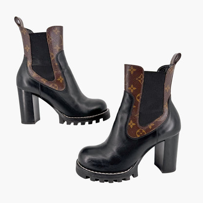 Louis Vuitton Star Trail Chelsea Leather Ankle Boots Size 40