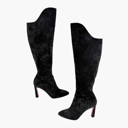 Christian Louboutin Eleonor Botta Knee High Boots Black Size 40