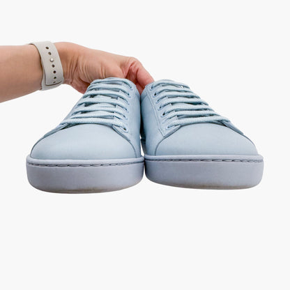 Gucci Ace GG Interlock Sneakers in Light Blue Leather Size 37.5