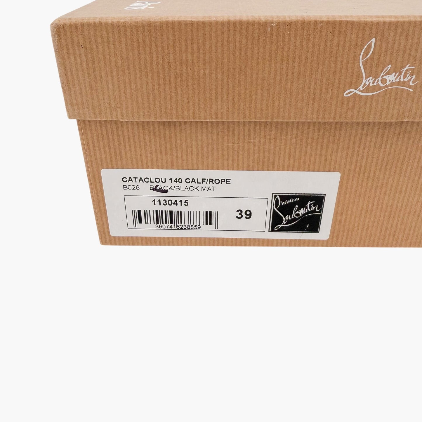 Christian Louboutin Cataclou 140 Spike Wedge Sandals Black Size 39