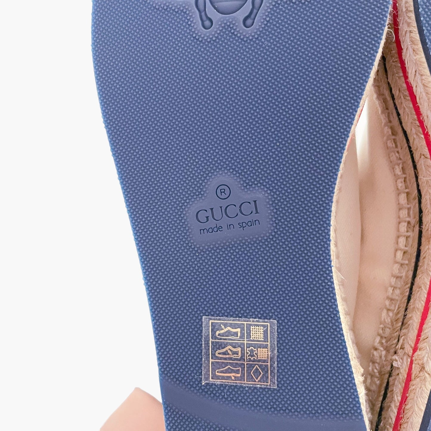 Gucci Lilibeth Lace-Up Platform Espadrilles in Beige Canvas Size 41