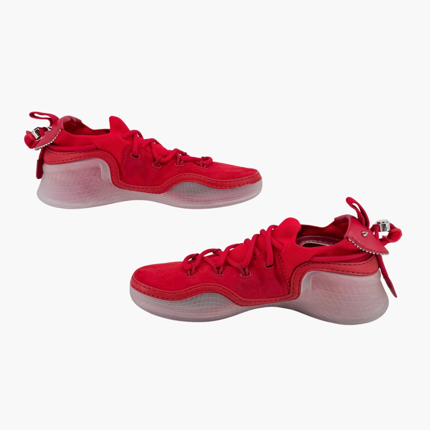 Christian Louboutin Arpoador Sneakers in Red Suede with Spikes & Red Soles – Size 41