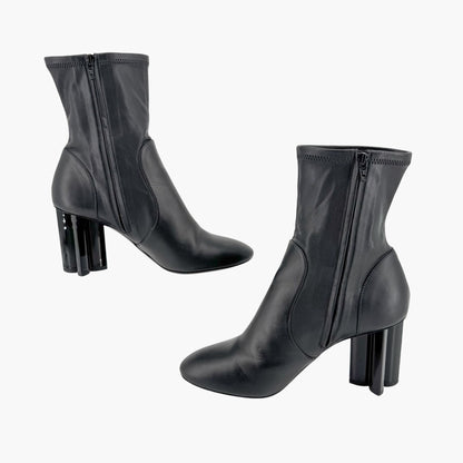 Louis Vuitton Silhouette Uniformes Black Leather Ankle Boots – Size 37.5