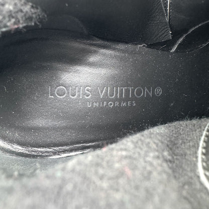 Louis Vuitton Silhouette Uniformes Black Leather Ankle Boots – Size 37.5