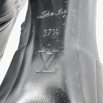 Louis Vuitton Silhouette Uniformes Black Leather Ankle Boots – Size 37.5