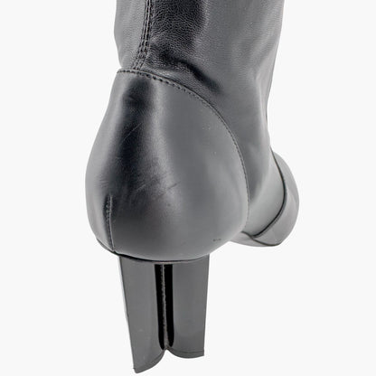 Louis Vuitton Silhouette Uniformes Black Leather Ankle Boots – Size 37.5