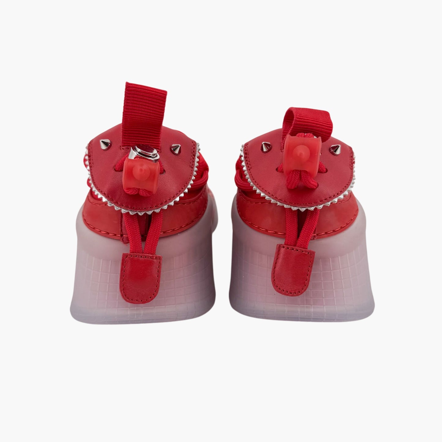 Christian Louboutin Arpoador Red Suede Spike Sneakers – Size 41