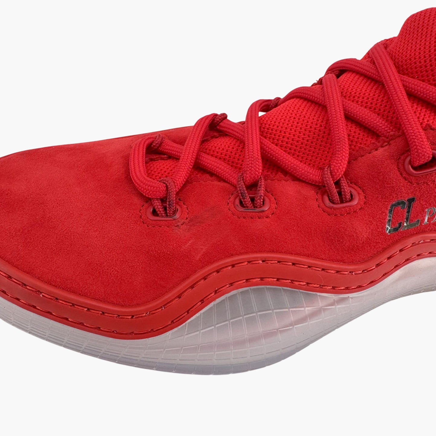 Christian Louboutin Arpoador Red Suede Spike Sneakers – Size 41