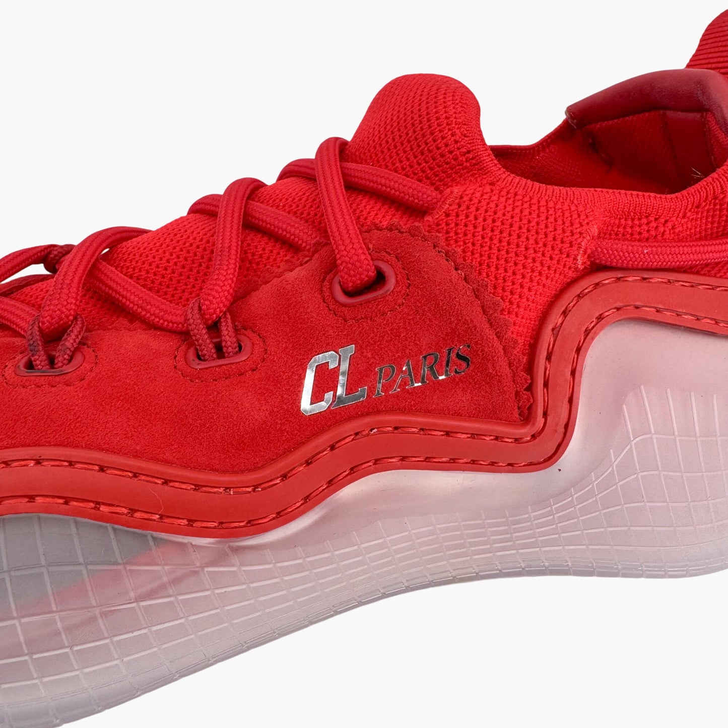 Christian Louboutin Arpoador Red Suede Spike Sneakers – Size 41