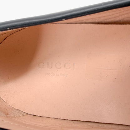 Gucci Interlocking G Platform Loafers in Black Leather Size 39