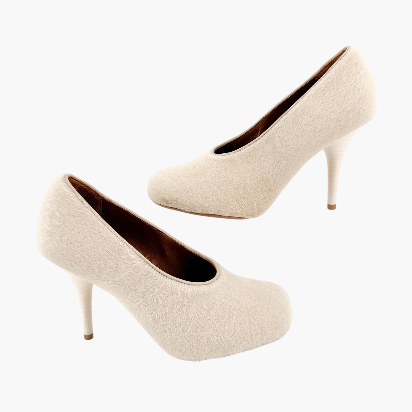 Givenchy Show Pumps in Off-White Calf Hair Size 37.5