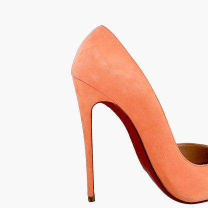 Christian Louboutin So Kate 120 Pumps in Orange Suede Size 38