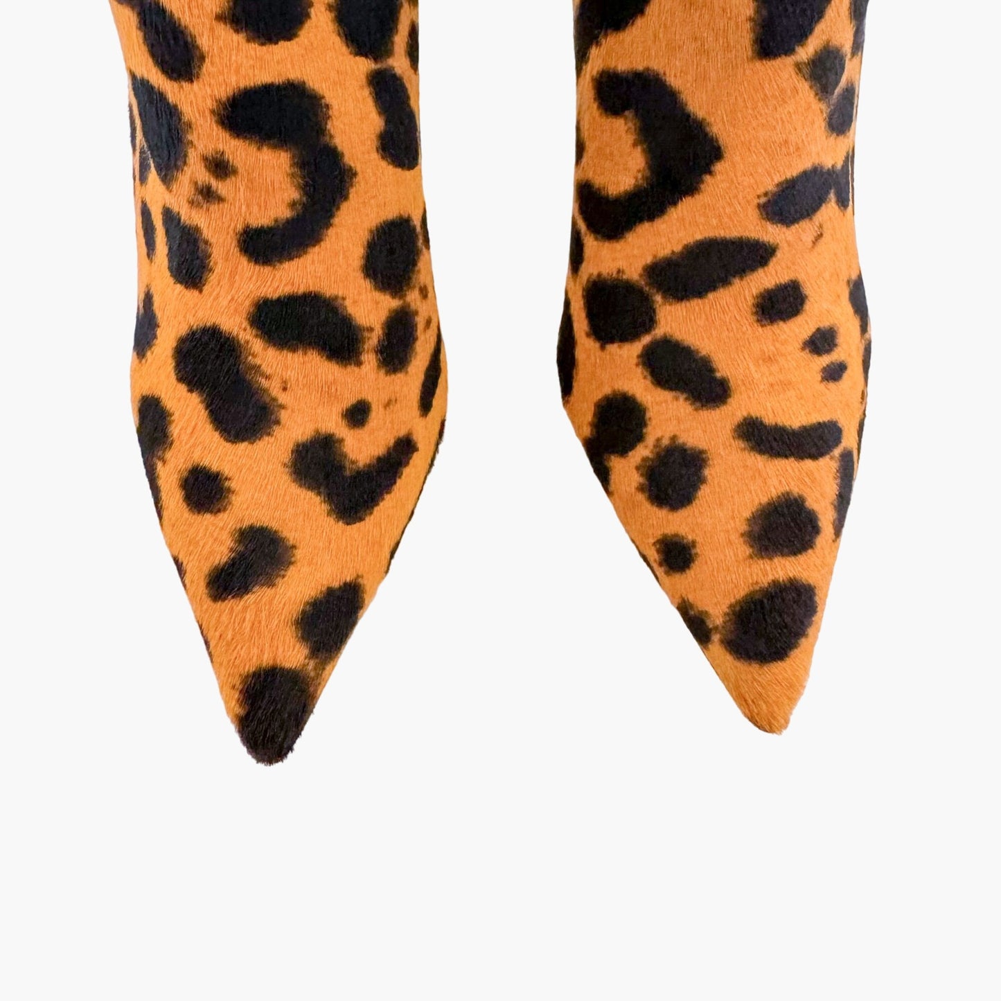 Christian Louboutin So Kate Booty 85 in Spicy Leopard Pony Hair Size 37.5