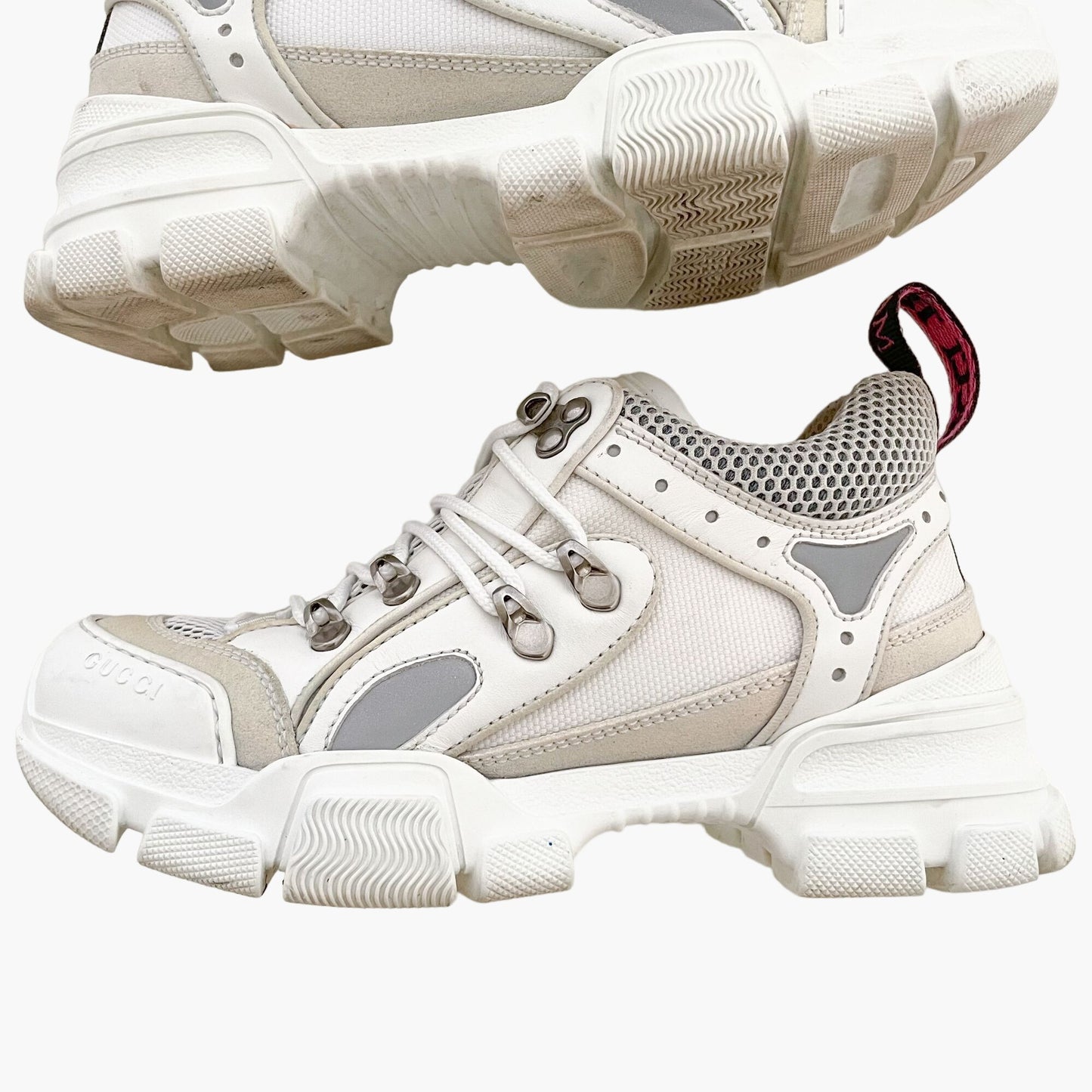 Gucci Flashtrek Sneakers in White Size 36