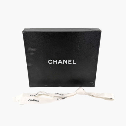 Chanel Pearl Gladiator Flat Sandals in Black Leather Size 37.5