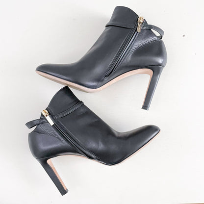 Jimmy Choo Tor 85 Ankle Boots in Black Leather Size 39