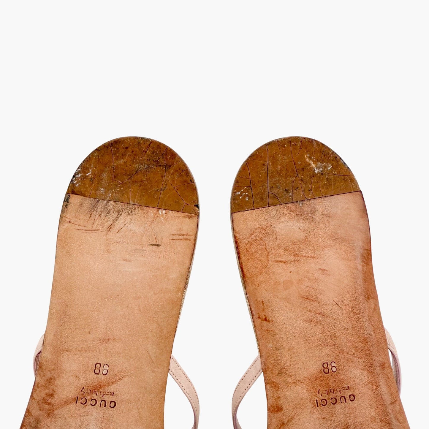 Gucci Interlocking G Thong Sandals Pink Size 9