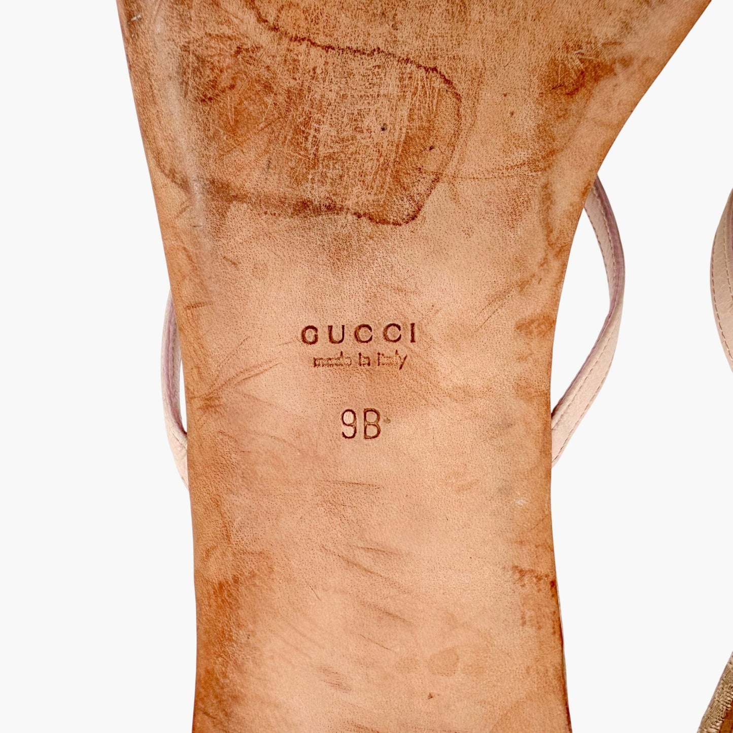 Gucci Interlocking G Thong Sandals Pink Size 9