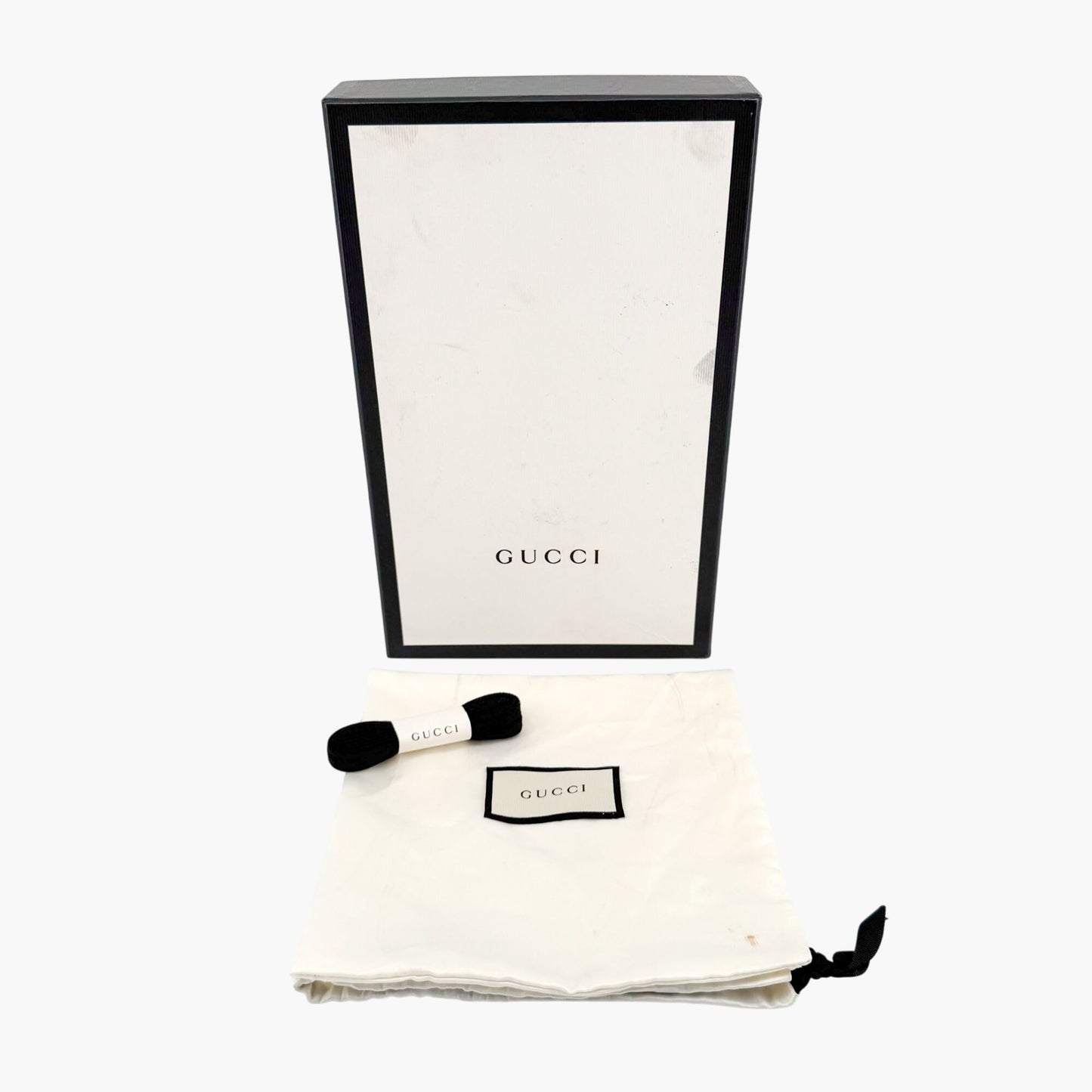 Gucci Low Top Monogram Sneakers in Black GG Canvas & Leather Size 39