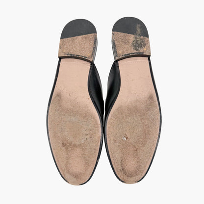 Gucci Princetown Horsebit Web Stripe Mules Black Size 36.5
