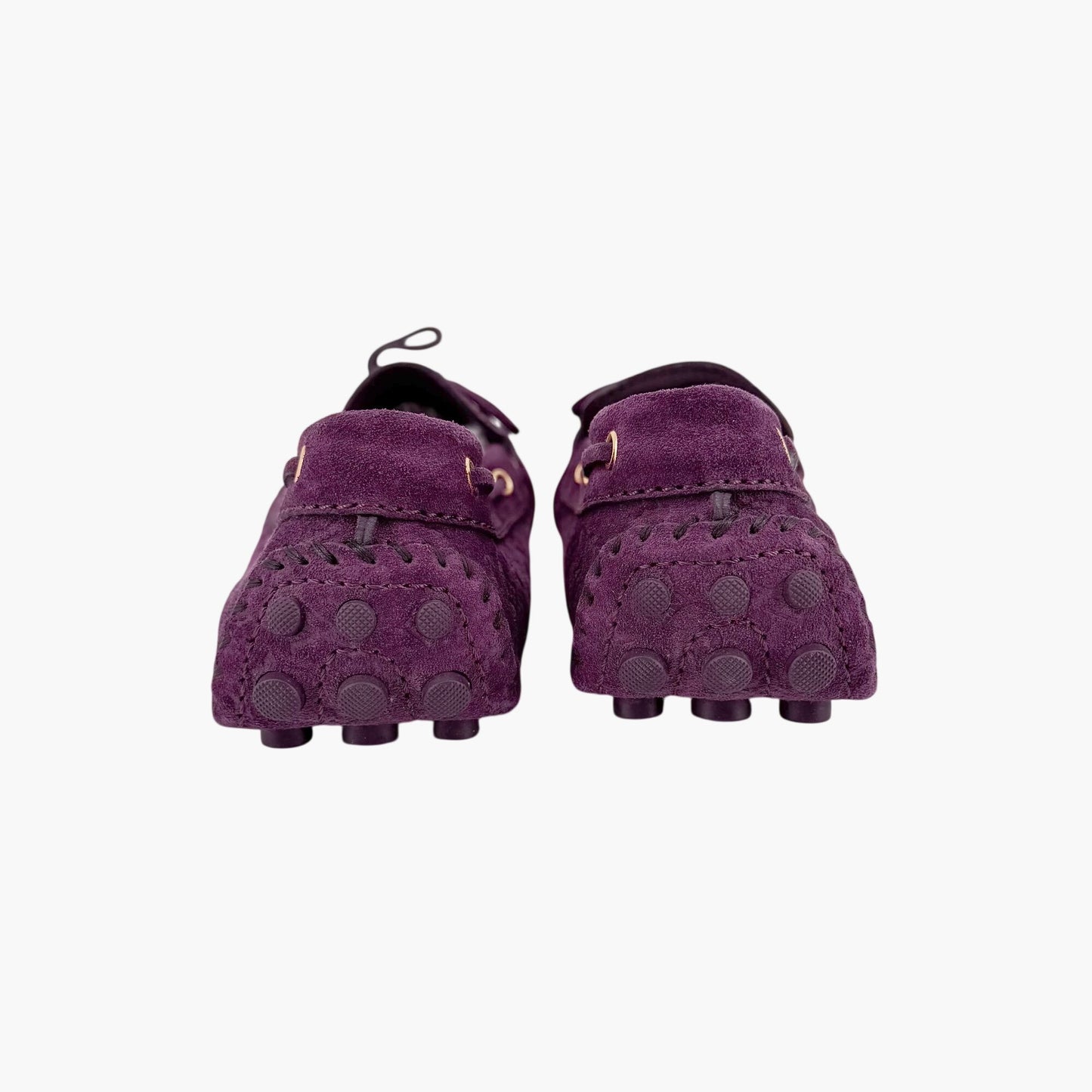Louis Vuitton Gloria Moccasin Loafers Purple Suede Size 40