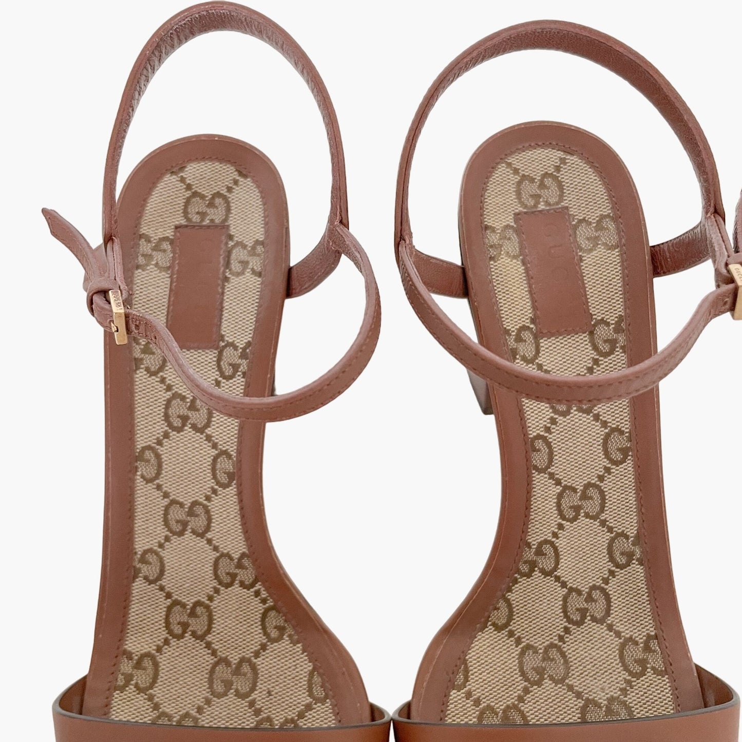 Gucci Horsebit Sandals in Brown Leather Size 40